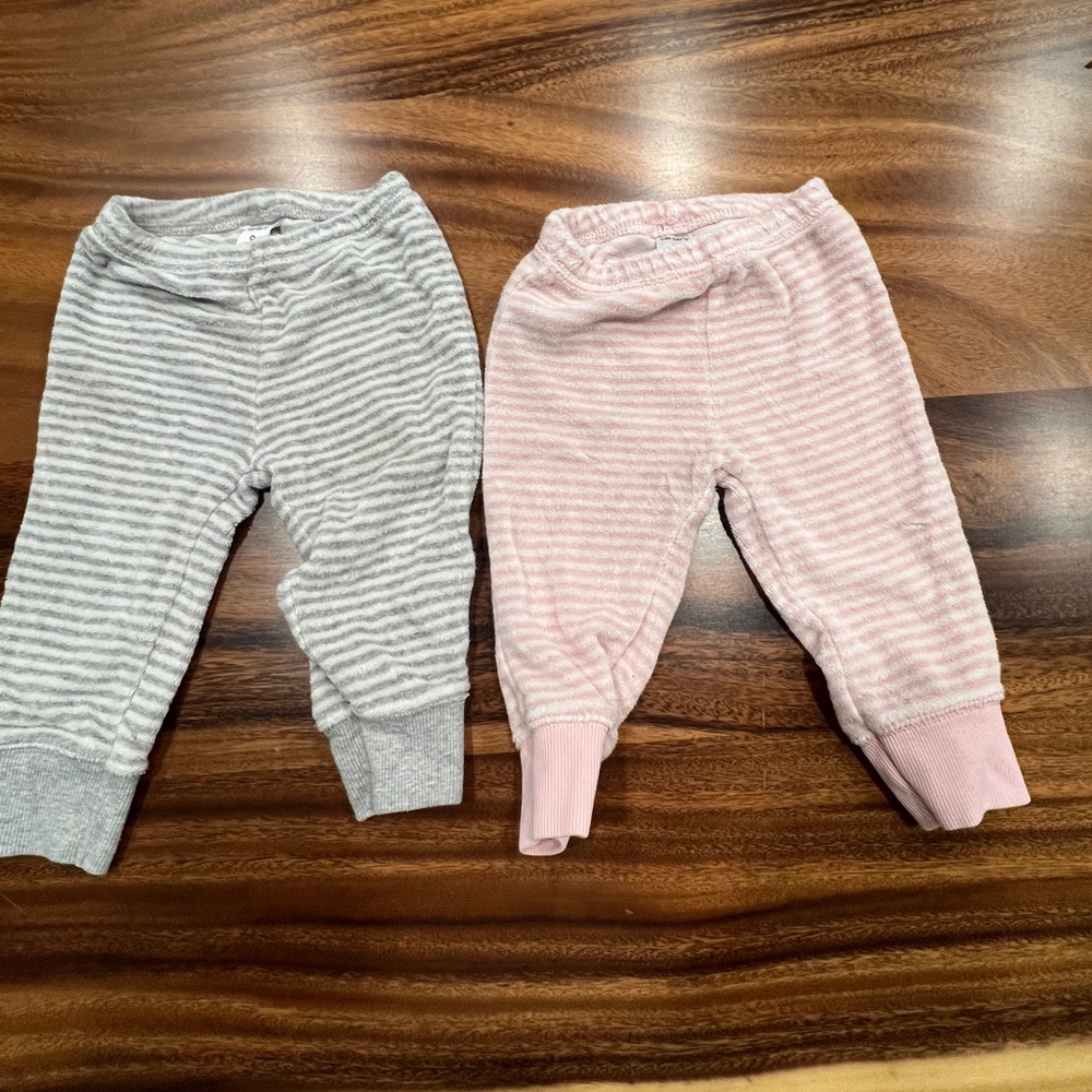 carters terry cloth baby pants 9 months